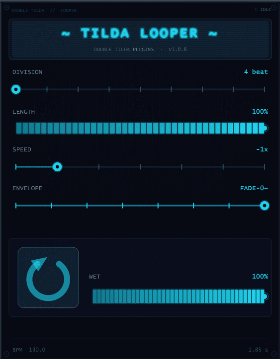 Tilda Looper interface screenshot